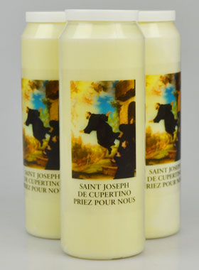 Lot de 3 Bougies de Neuvaine à Saint Joseph de Cupertino (pic 1)