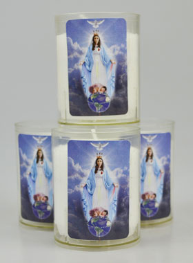 4 Bougies Veilleuse Vierge de l'Amour Maternel (pic 1)