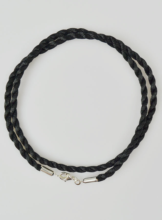 Collier Chaîne Cordon 42cm pour Pendentif - Fermoir en Argent 925/1000 (pic 2)