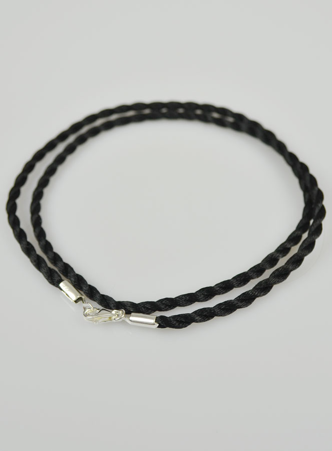Collier Chaîne Cordon 45cm pour Pendentif - Fermoir en Argent 925/1000 (pic 3)