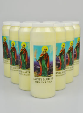 Lot de 10 Bougies de Neuvaine à Sainte Marthe (pic 1)