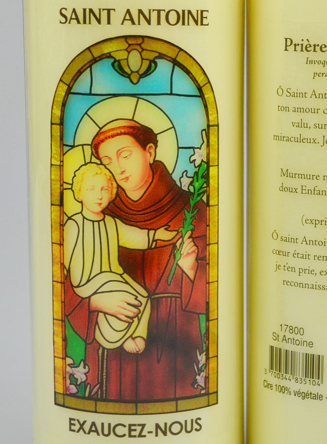 Bougie de Neuvaine pour Retrouver un Objet Perdu - Saint Antoine (pic 3)
