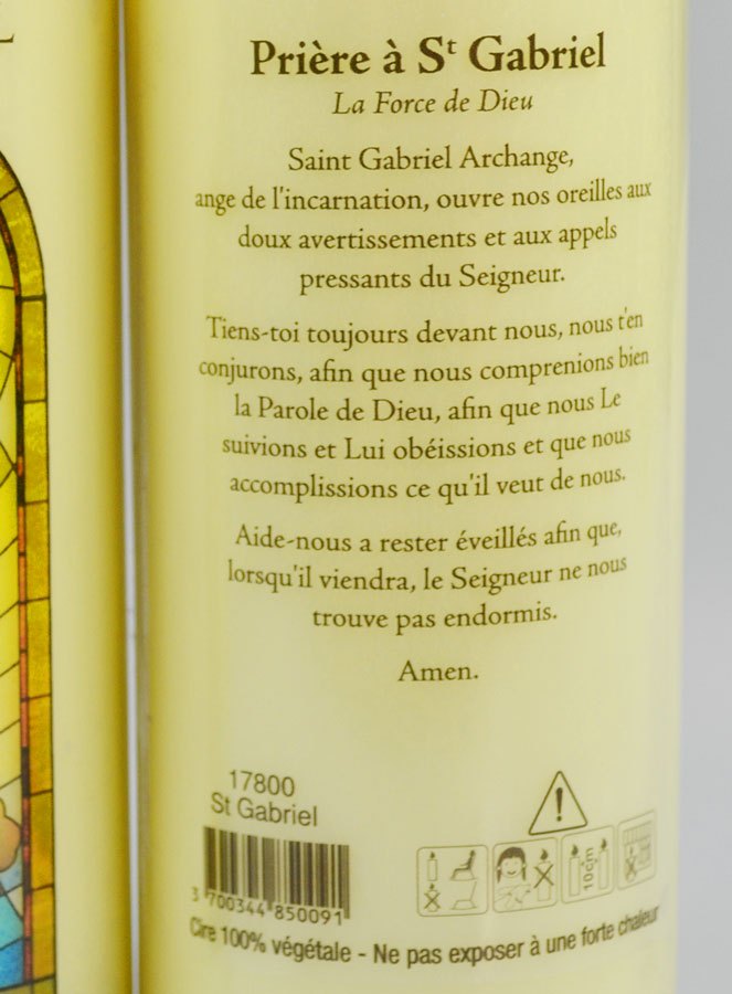 Bougie de Neuvaine pour invoquer la Puissance de l'Ange Gabriel (pic 4)