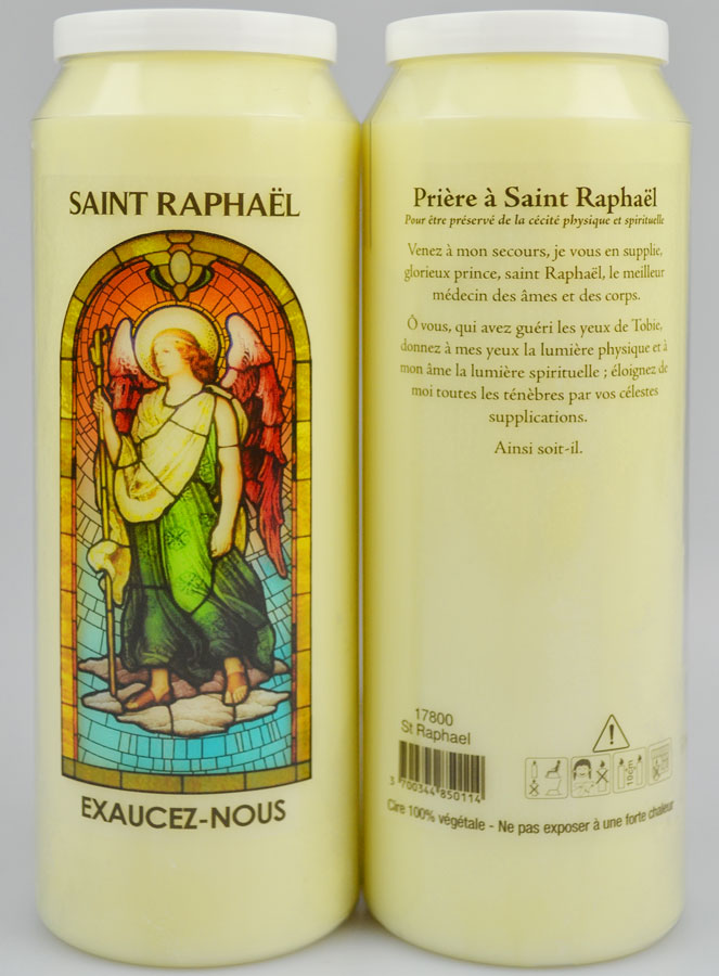 Bougie de Neuvaine Prier pour la Santé et la Guérison - Ange Raphaël (pic 1)
