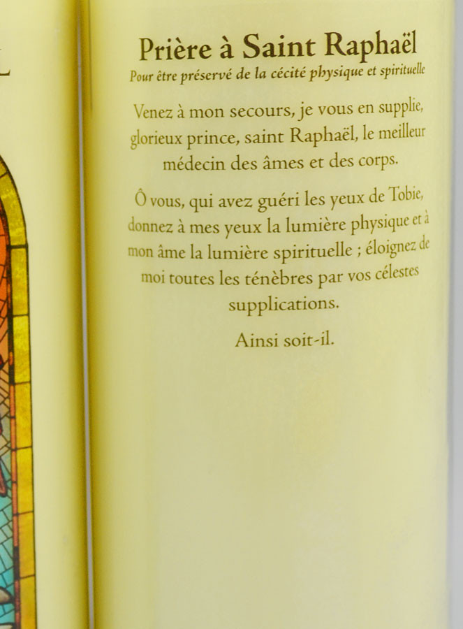 Bougie de Neuvaine Prier pour la Santé et la Guérison - Ange Raphaël (pic 4)