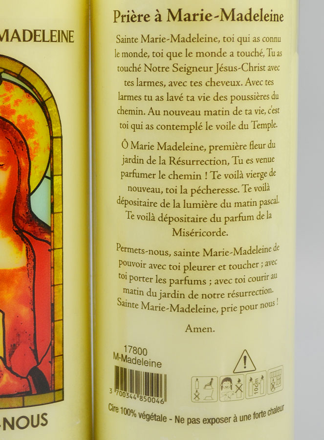 Bougie de Neuvaine Prier pour une Conversion - Sainte Marie-Madeleine (pic 4)