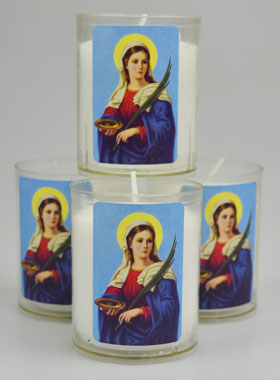 4 Bougies Veilleuse Sainte Lucie (pic 1)