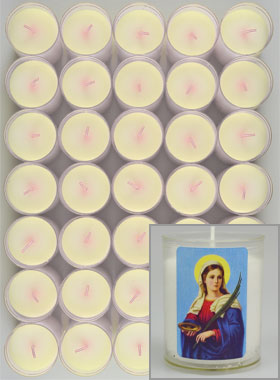 Lot de 10 Bougies Veilleuse Sainte Lucie (pic 1)