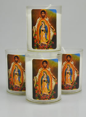 4 Bougies Veilleuse Notre Dame de Guadalupe (pic 1)