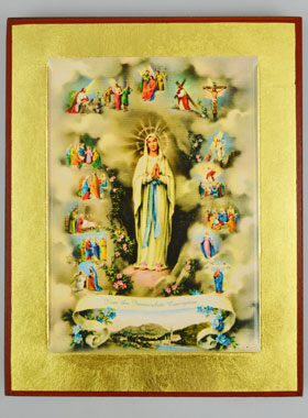 Icône Byzantine Vierge Marie - Immaculée Conception - 18cm (pic 1)