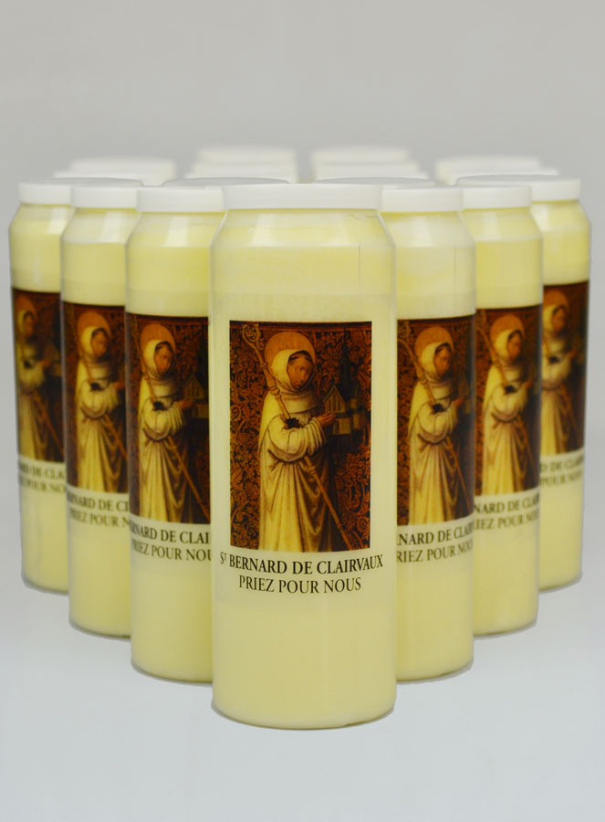 Lot de 20 Bougies de Neuvaine Saint Bernard de Clairvaux (pic 2)