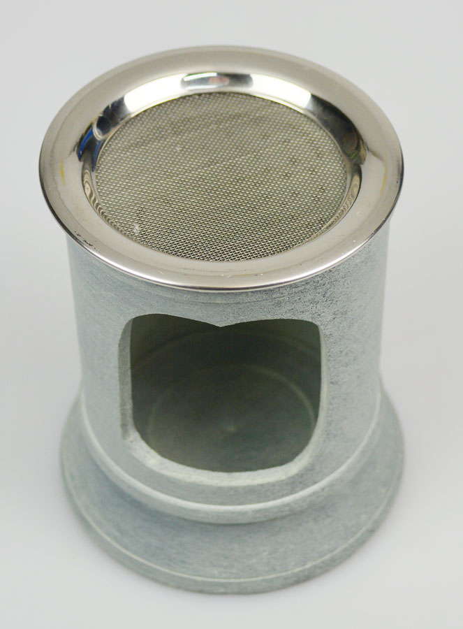 Brûle-Encens Photophore en Stéatite - Fleur de Vie (pic 4)