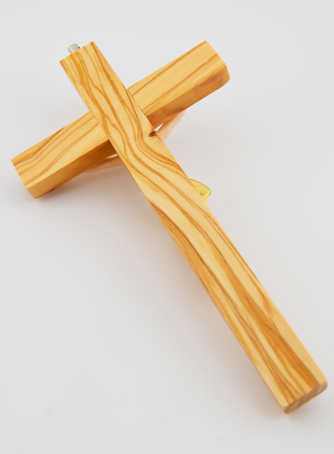 Crucifix en Bois avec Christ - 17 cm (pic 3)