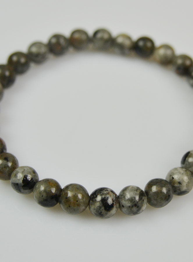 Bracelet en Pierre Naturelle de Yooperlite - 6mm (pic 4)
