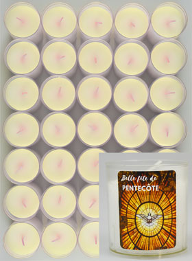 10 Bougies Veilleuse Belle Fête de la Pentecôte (pic 1)