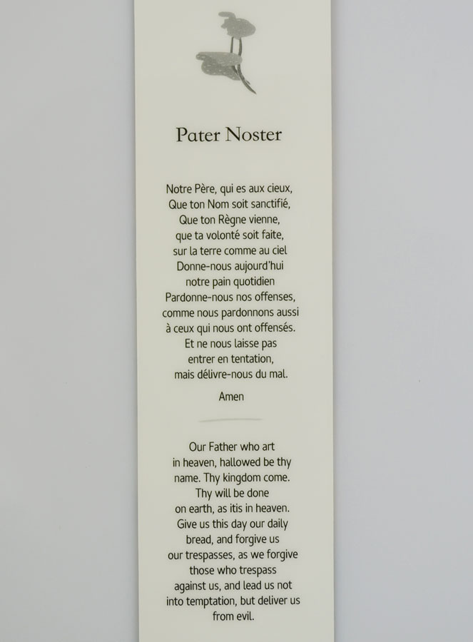 Signet de Prière Plastifié - Pater Noster (pic 4)