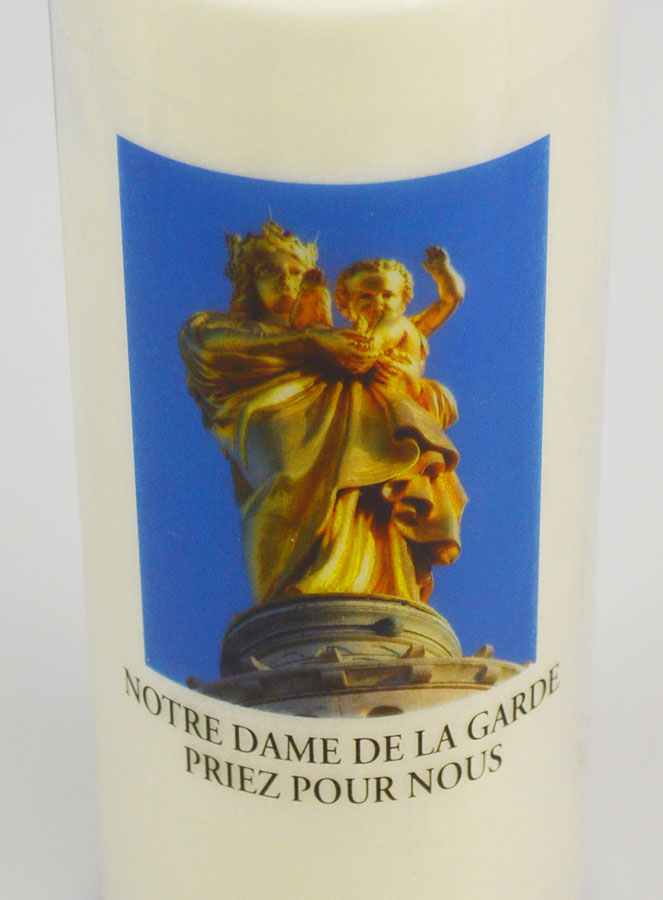 Bougie de Neuvaine Notre Dame de la Garde - 17.5cm (pic 4)
