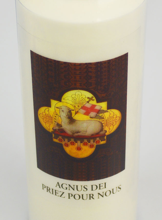 Bougie de Neuvaine Agnus Dei - 17.5cm (pic 4)