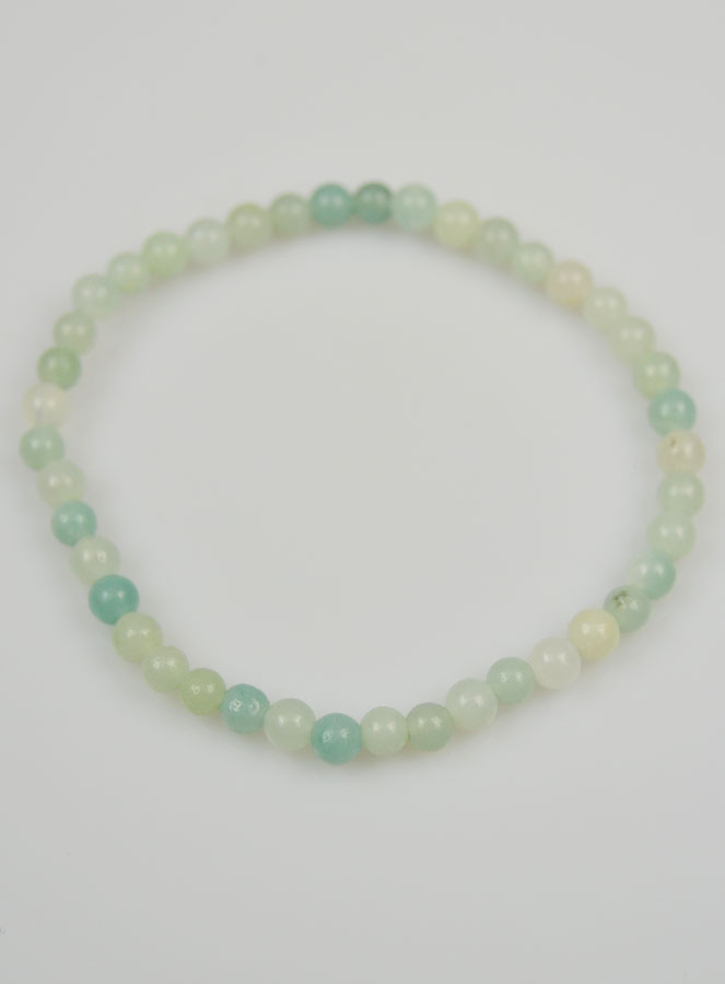 Bracelet en Pierre Naturelle d'Amazonite - 4mm (pic 3)
