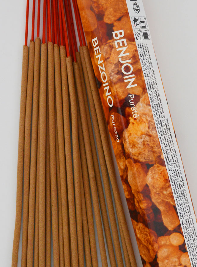 Encens en Bâtonnets Benjoin 20g - Sans Charbon (pic 3)