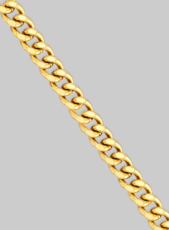 Chaîne en Plaqué Or 50cm - Maille Gourmette 1,8mm (pic 3)