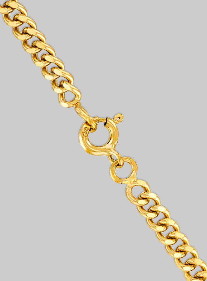 Chaîne en Plaqué Or 50cm - Maille Gourmette 1,8mm (pic 4)