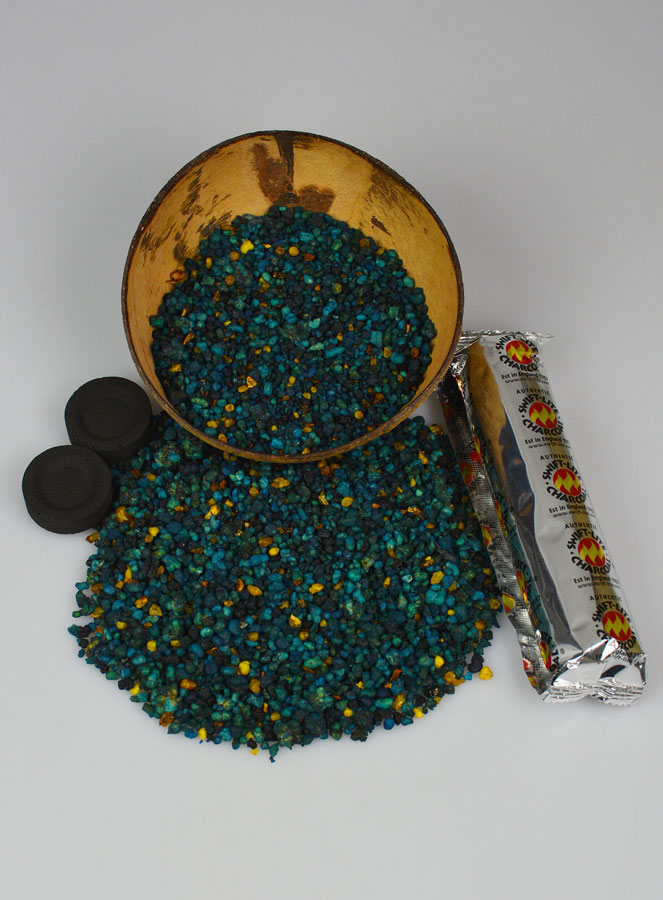 Encens religieux de Lourdes 50g et 10 charbons (pic 1)