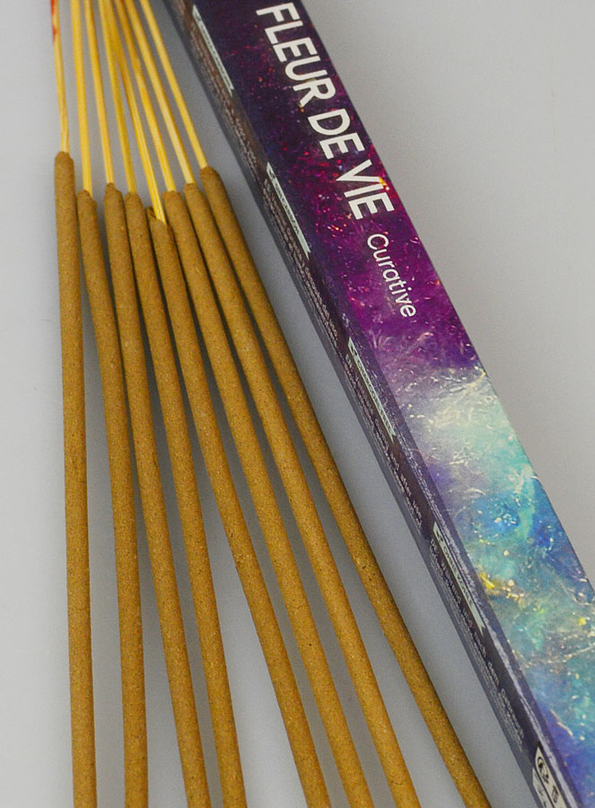 Encens en Bâtonnets Fleur de Vie 12g - Sans Charbon (pic 4)