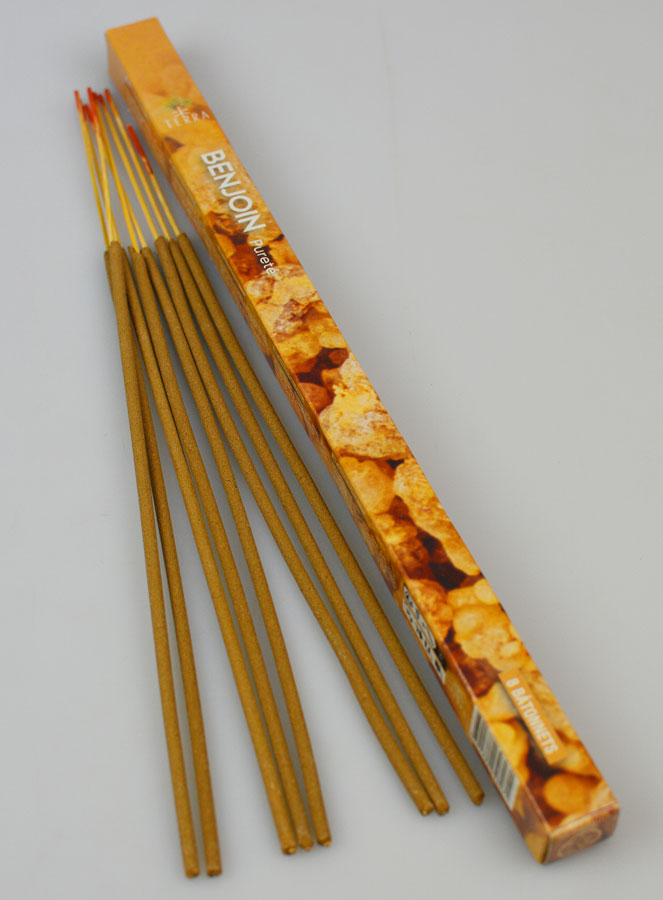 Encens en Bâtonnets Benjoin 12g - Sans Charbon (pic 2)