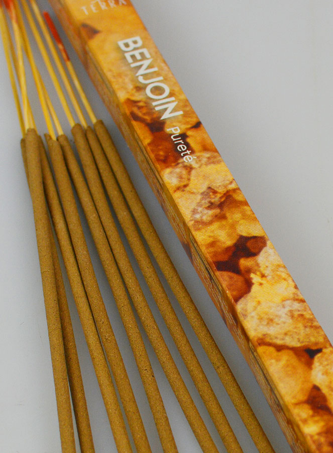 Encens en Bâtonnets Benjoin 12g - Sans Charbon (pic 4)
