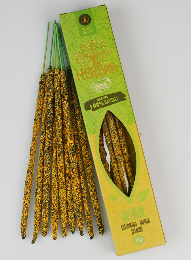 Bâtonnets d'Encens HERBIO Ecocertifiés - Jasmin 25g (pic 1)