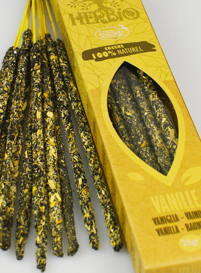 Bâtonnets d'Encens HERBIO Ecocertifiés - Vanille 25g (pic 4)