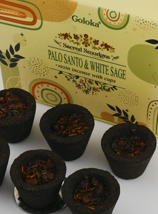 Coupelles d'Encens Naturel Goloka - Sauge Blanche & Palo Santo (pic 4)