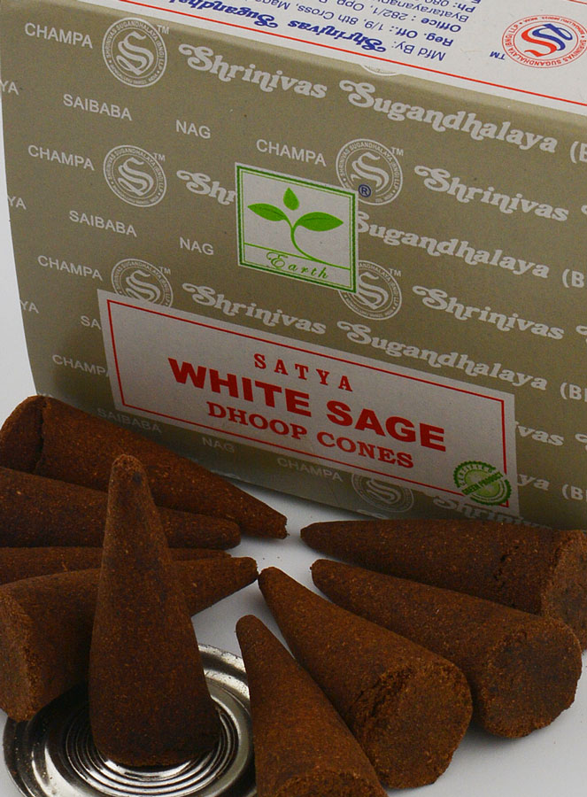 Encens en Cônes Satya - Sauge Blanche (pic 4)