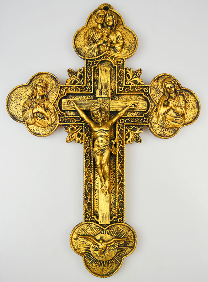Crucifix Croix Protection du Foyer - 36cm (pic 1)