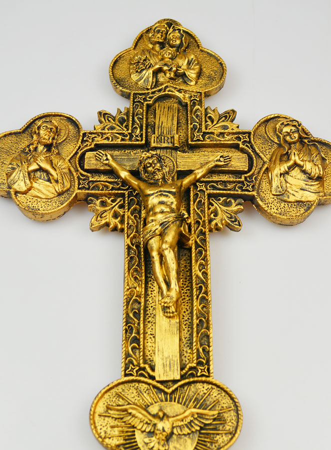 Crucifix Croix Protection du Foyer - 36cm (pic 2)