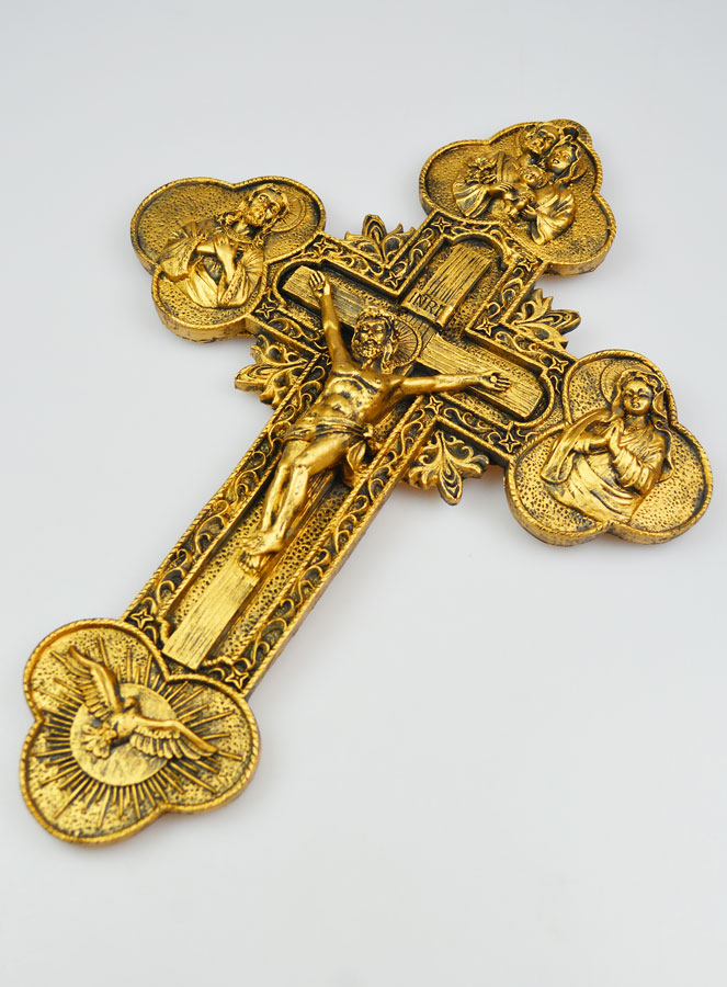 Crucifix Croix Protection du Foyer - 36cm (pic 3)