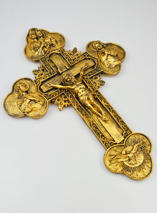 Crucifix Croix Protection du Foyer - 36cm (pic 4)