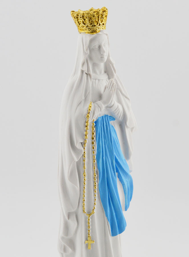 Statue Religieuse Vierge Marie Couronnée - 15cm (pic 3)