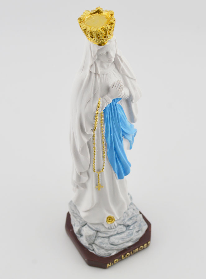 Statue Religieuse Vierge Marie Couronnée - 15cm (pic 4)