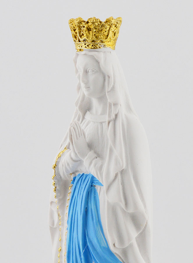 Statue Religieuse Notre Dame de Lourdes - 15cm (pic 2)