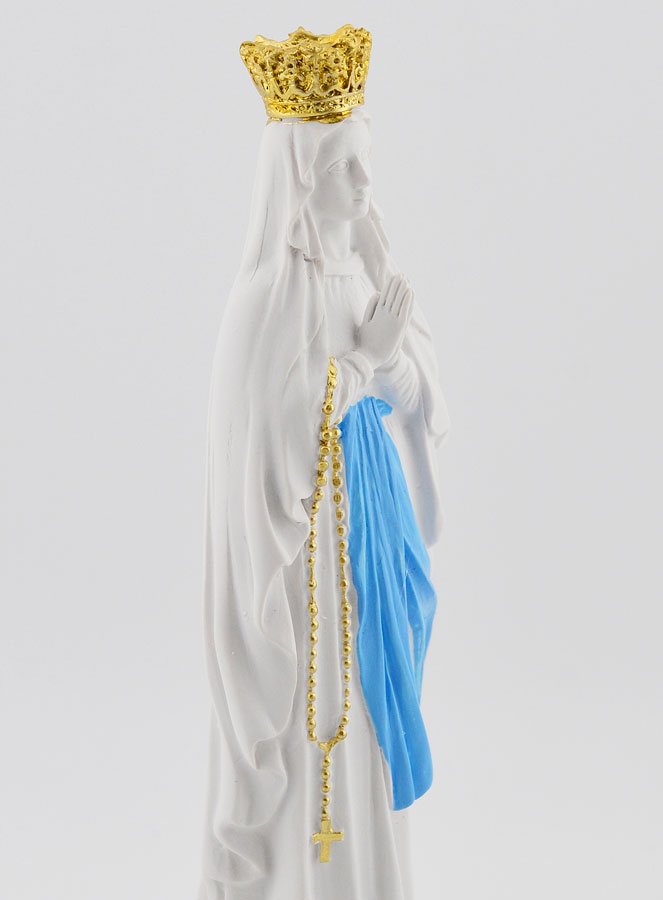 Statue Religieuse Notre Dame de Lourdes - 15cm (pic 3)