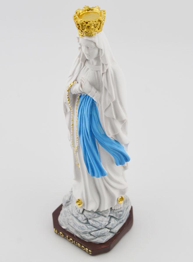 Statue Religieuse Notre Dame de Lourdes - 15cm (pic 4)