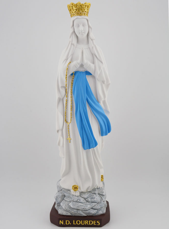 Statue Religieuse Notre Dame de Lourdes - 30cm (pic 1)