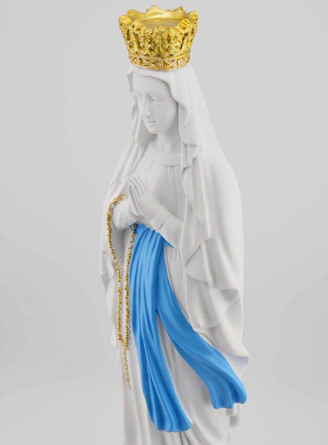 Statue Religieuse Notre Dame de Lourdes - 30cm (pic 3)