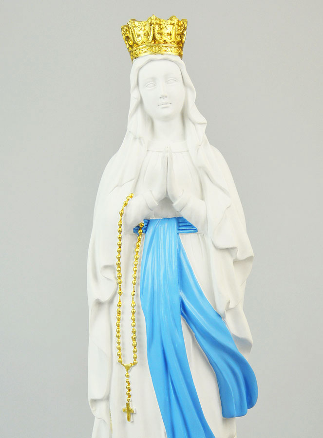 Statue Religieuse Vierge Marie Couronnée - 40cm (pic 4)