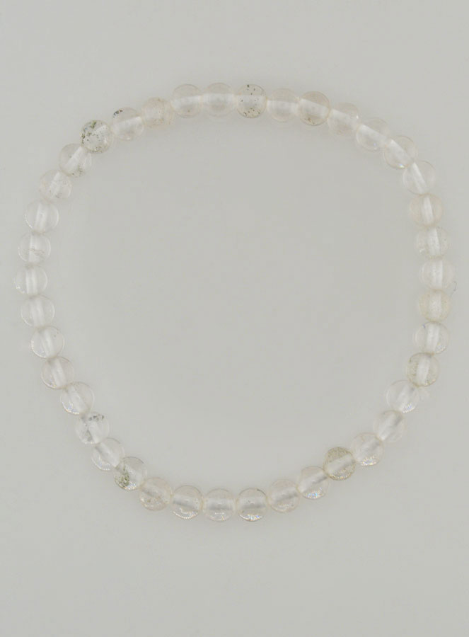 Bracelet en Pierres Naturelles de Cristal de Roche - 4mm (pic 1)