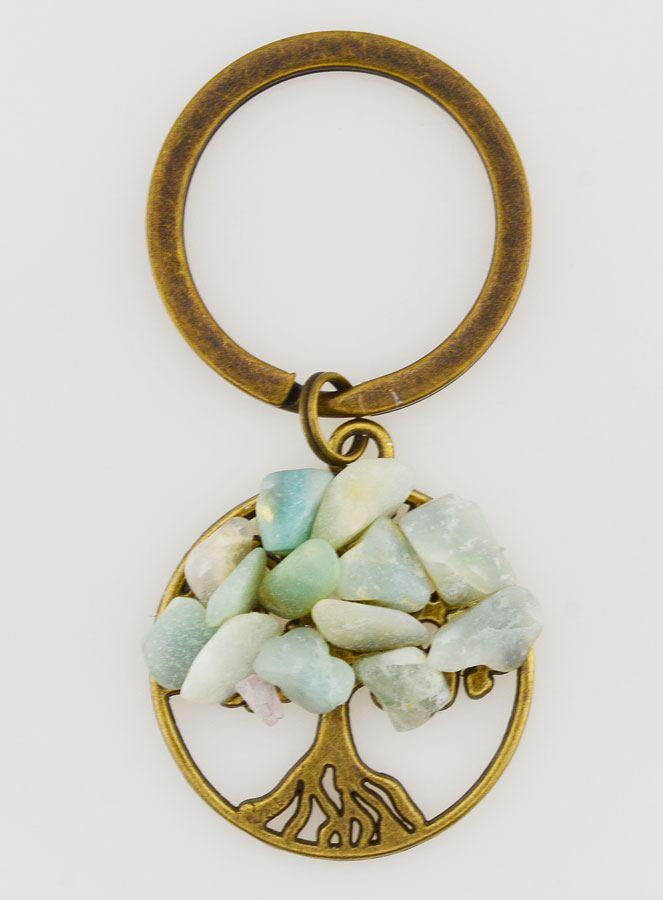 Porte-clés Arbre de Vie & Aventurine (pic 1)