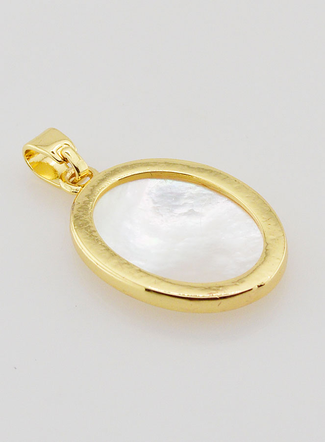 Médaille en Nacre - Coeur Sacré 20mm (pic 4)
