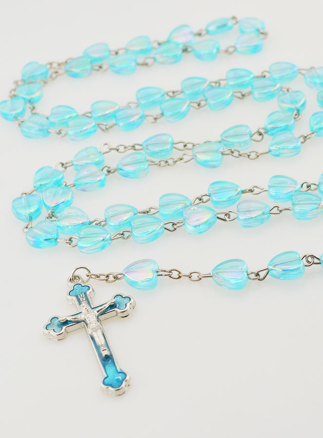 Chapelet de Communion Coeur & Calice - Bleu (pic 2)
